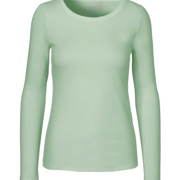 Tops - Frank and Oak Ribbed Light Seafoam Green Long-sleeve T-Shirt